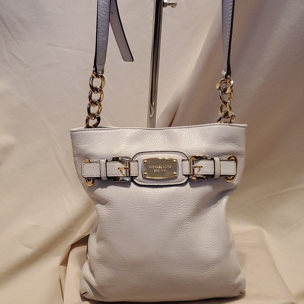 Michael Kors Leather Crossbody Gold Chain Bag